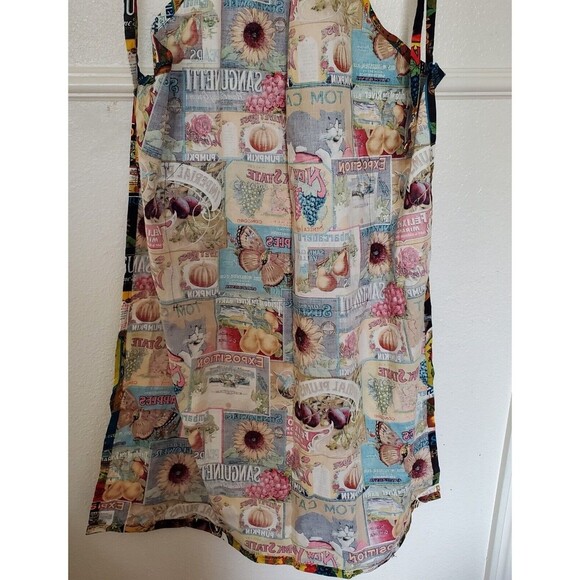 Colorful Apron with Pockets 29" x 41" New Without Tag - Picture 7 of 14